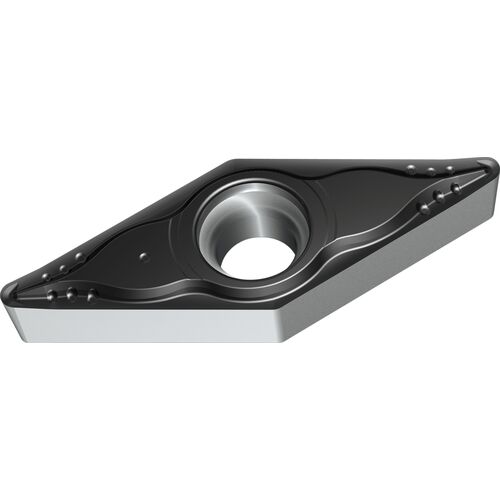 VBMT 331 Single-sided|T WKK10S, 1/64″ Corner Radius, 3/16″ Thick, 3/8″ Inscribed Circle, 35° Diamond, Turning Indexable Insert