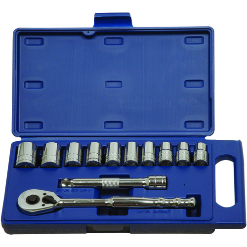 12PC 1/2 DR SKT & TI SET MM